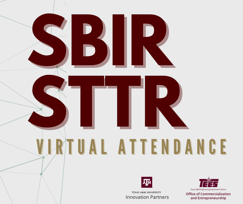 2023 SBIR/STTR Series VIRTUAL ATTENDANCE only